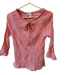 Michael Kors Striped Shirt Size XS